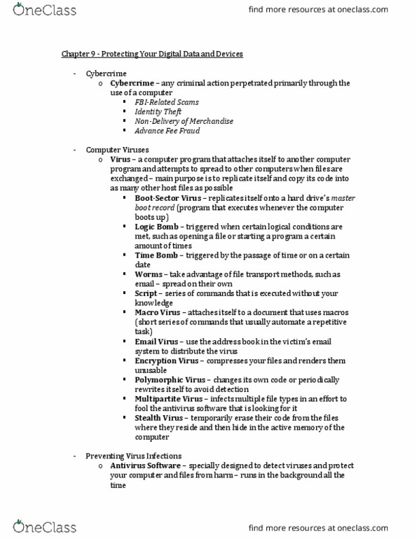 CIS 1200 Lecture Notes - Lecture 9: Surge Protector, Lightning, Scareware thumbnail