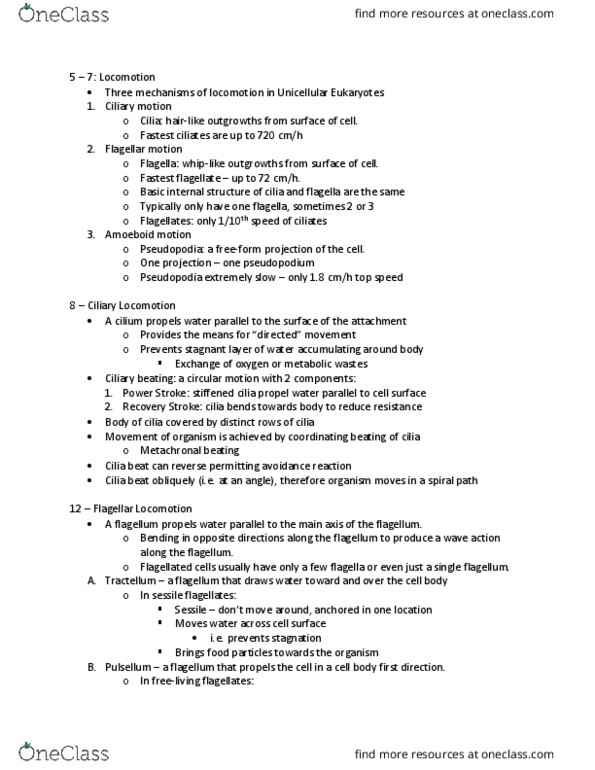 BIOL 2030 Lecture Notes - Lecture 4: Pseudopodia, Ford Power Stroke Engine, Pinocytosis thumbnail