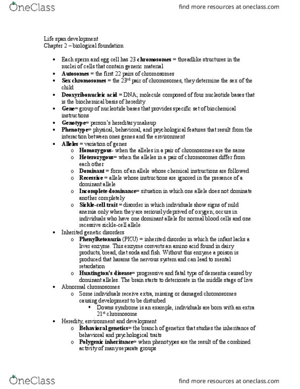 PSY-B - Psychology PSY-B 310 Chapter Notes - Chapter 2: In Vitro Fertilisation, Petri Dish, Twin thumbnail