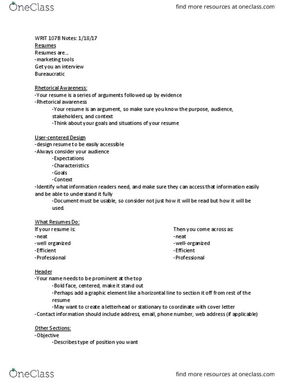 WRIT 107B Lecture Notes - Lecture 3: Present Tense thumbnail