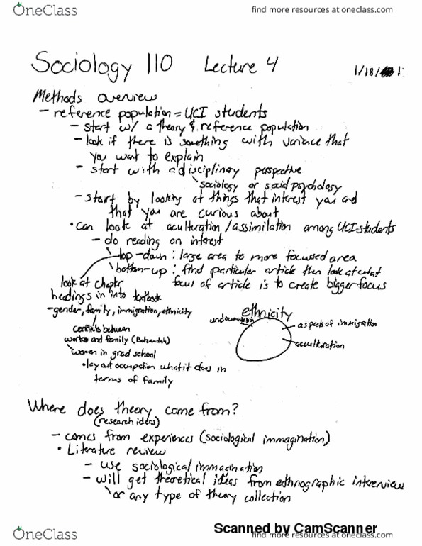 SOCIOL 110 Lecture 4: Sociology 110 Lecture 4 thumbnail