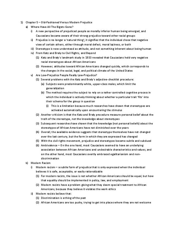 PSYC12H3 Chapter Notes - Chapter 5: Likert Scale, The Strongest, Egalitarianism thumbnail