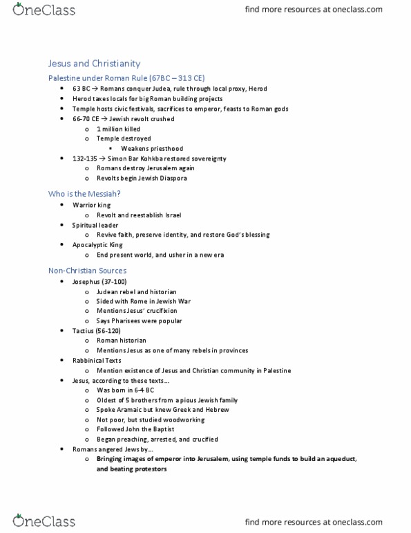 MMW 12 Lecture Notes - Lecture 4: Synoptic Gospels, Gospel, Jewish Diaspora thumbnail