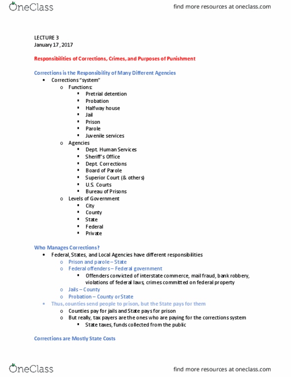 CRM/LAW C115 Lecture Notes - Lecture 3: Fbi Index, Misdemeanor, Mail And Wire Fraud thumbnail