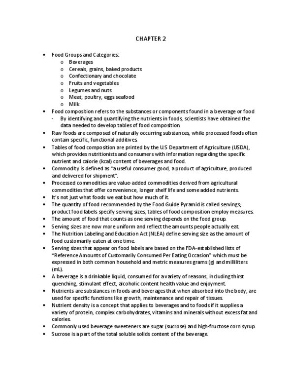 FOOD 2010 Chapter Notes - Chapter 2: Lecithin, Myocyte, Hydrolysis thumbnail