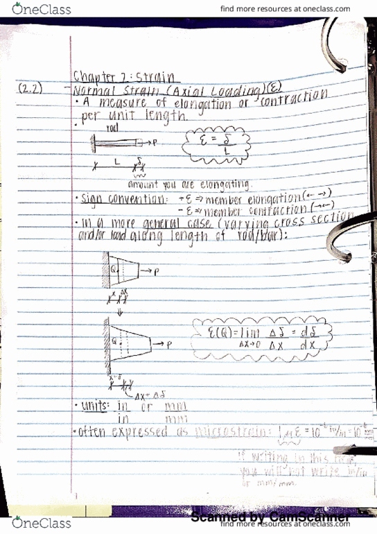 MEGR 2144 Lecture 2: 2.2-2.4: Strain thumbnail