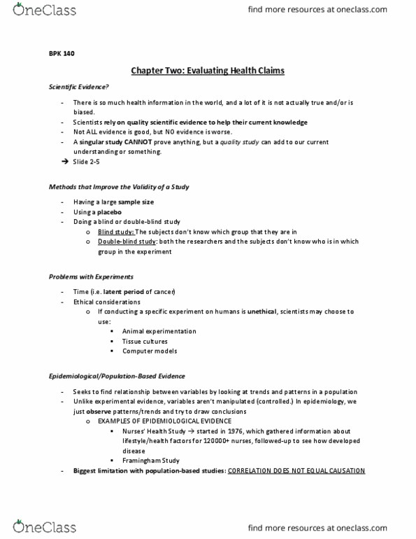 BPK 140 Lecture 2: Chapter 2 Lecture Notes thumbnail