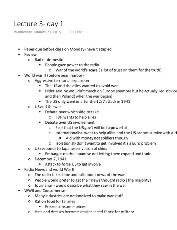 FLM&MDA 85B Lecture Notes - Lecture 3: Red Channels, The Great Dictator, Norman Corwin thumbnail