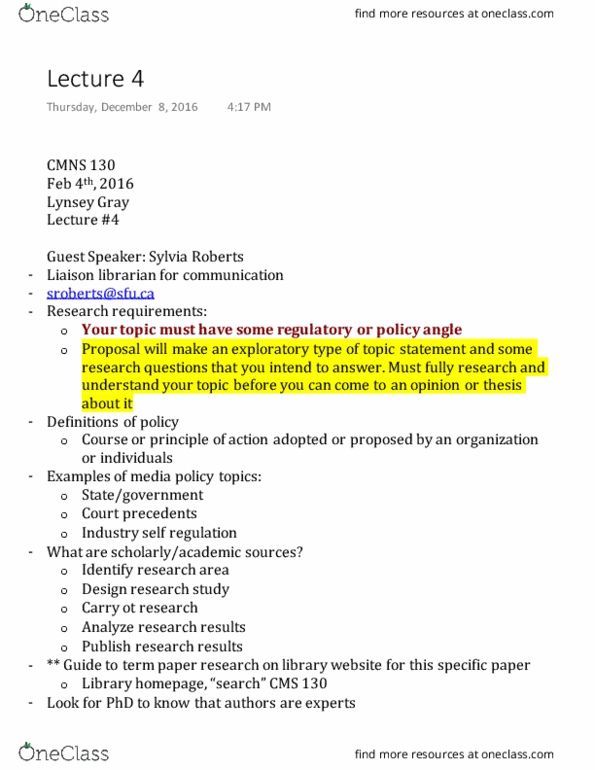 CMNS 130 Lecture Notes - Lecture 4: Denis Mcquail, Hypodermic Needle, Mass Media thumbnail