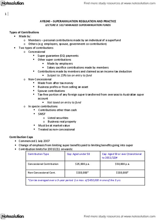 AYB240 Lecture Notes - Ophthalmology, Small Business, Superfund thumbnail