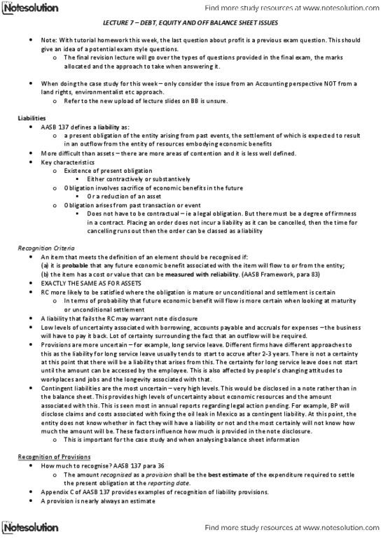 AYB311 Lecture Notes - Finance Lease, Operating Lease, Contingent Liability thumbnail