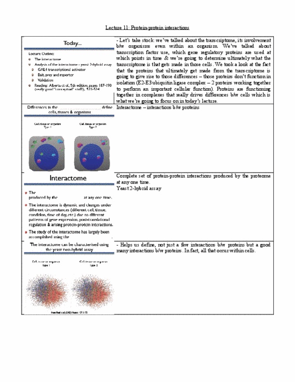 BIO120H1 Lecture Notes - Lecture 11: Plasmid, Dna-Binding Domain, Tryptophan thumbnail