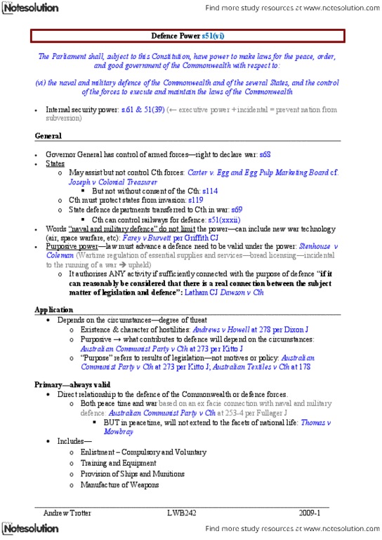 JSB171 Lecture Notes - Lecture 1: Communist Party Of Australia, Owen Dixon, Judicial Notice thumbnail
