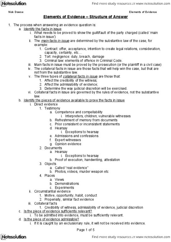 JSB171 Lecture Notes - Lecture 1: Judicial Discretion, Unlawful Killing, Exclusionary Rule thumbnail