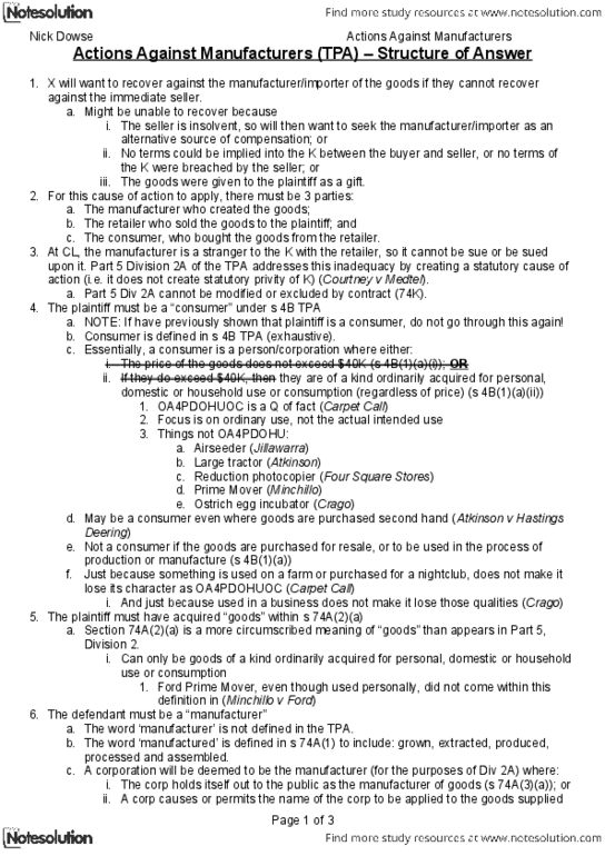 JSB171 Lecture Notes - Lecture 1: Ostrich, Photocopier, Objective Test thumbnail