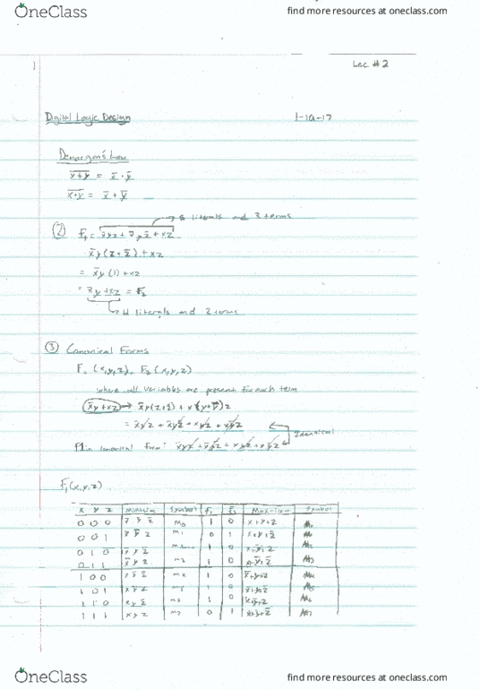 EE 2501 Lecture 2: Demorgan's Law thumbnail