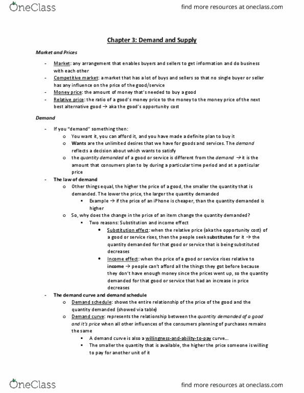 ECON 103 Lecture Notes - Lecture 4: Demand Curve, Variety Store, Relative Price thumbnail