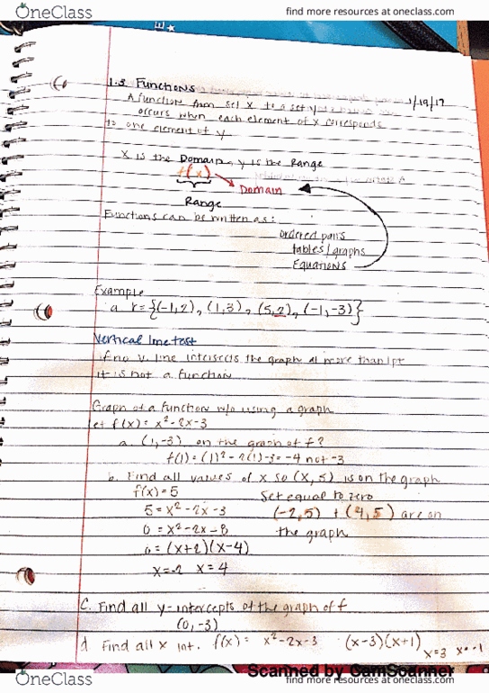 MTH 1320 Lecture 2: Pre-Calculus Lesson 1.3-1.4 thumbnail