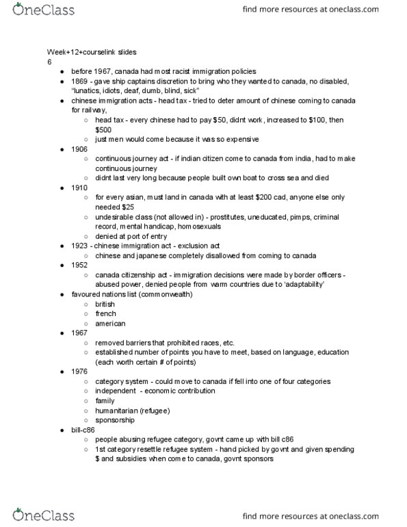 POLS 1400 Lecture Notes - Lecture 11: C86, Skilled Worker, French Americans thumbnail