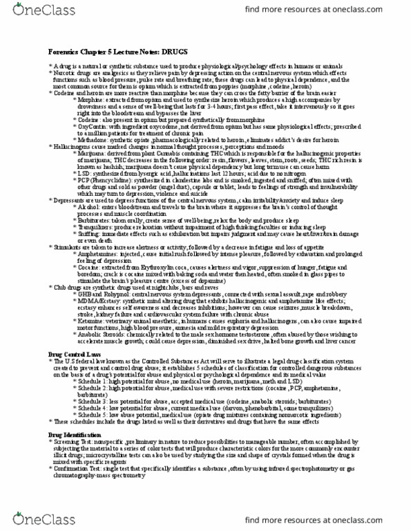 CHY 183 Lecture Notes - Lecture 4: Phenobarbital, Controlled Substances Act, Dextropropoxyphene thumbnail