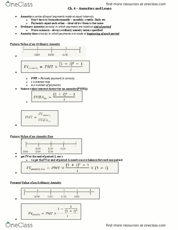 BU283 Chapter Notes - Chapter 4: Cash Flow, Fixed-Rate Mortgage, Down Payment thumbnail