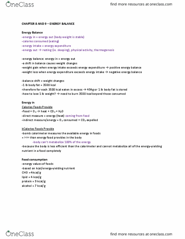 NU FS305 Lecture Notes - Lecture 8: Skeletal Muscle, Anorexia Nervosa, Orlistat thumbnail