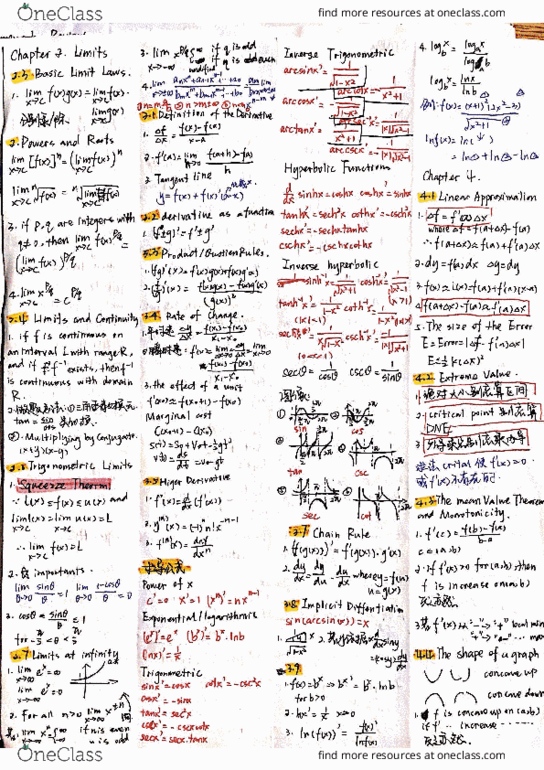 exam class.com OneClass sheet 20A MATH final cheat  Final:  exam