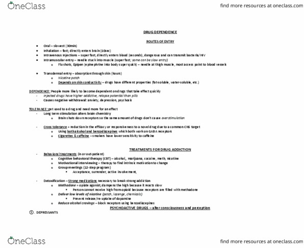 NEU 211 Lecture Notes - Lecture 10: Analgesic, Barbital, Peyote thumbnail