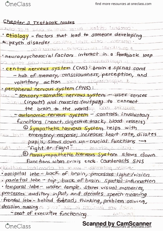 PSY-0012 Chapter 2: Abnormal Psych Chapter 2 Textbook Notes thumbnail