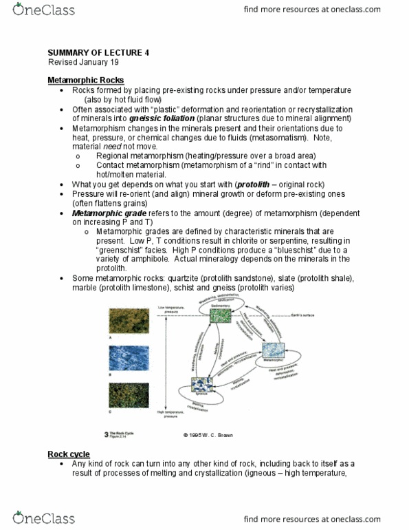 GLG 301 Lecture Notes - Lecture 4: Blueschist, Depositional Environment, Radiometric Dating thumbnail