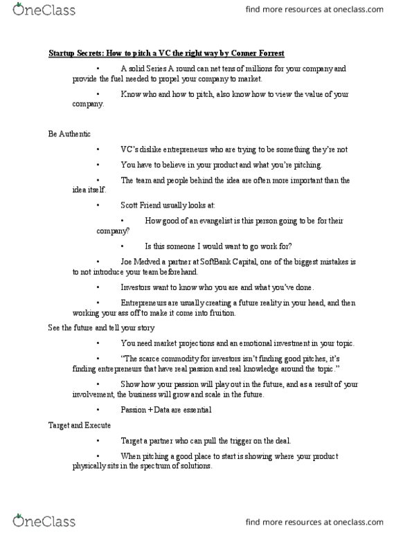 BUS 314 Lecture Notes - Lecture 5: Gross Margin, Sales Process Engineering, Balance Sheet thumbnail