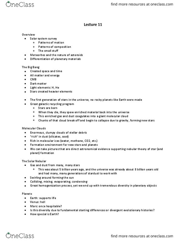 GE CLST 70A Lecture Notes - Lecture 11: Rings Of Saturn, Miscibility, Meteoroid thumbnail