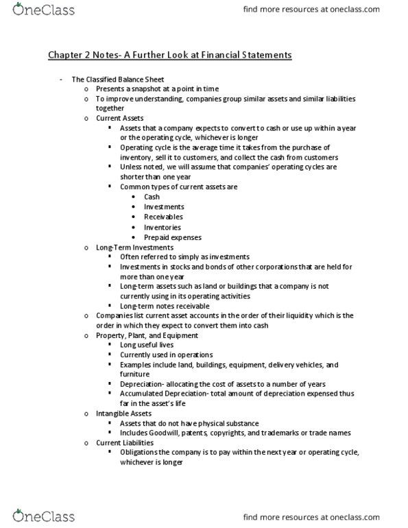 ACG-2021 Lecture Notes - Lecture 2: Public Company Accounting Oversight Board, Financial Accounting Standards Board, International Accounting Standards Board thumbnail