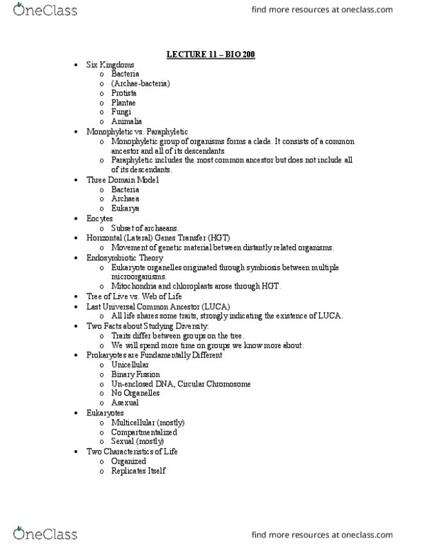 BIO 200 Lecture Notes - Lecture 11: Megavirus, Icosahedron, Organ Transplantation thumbnail