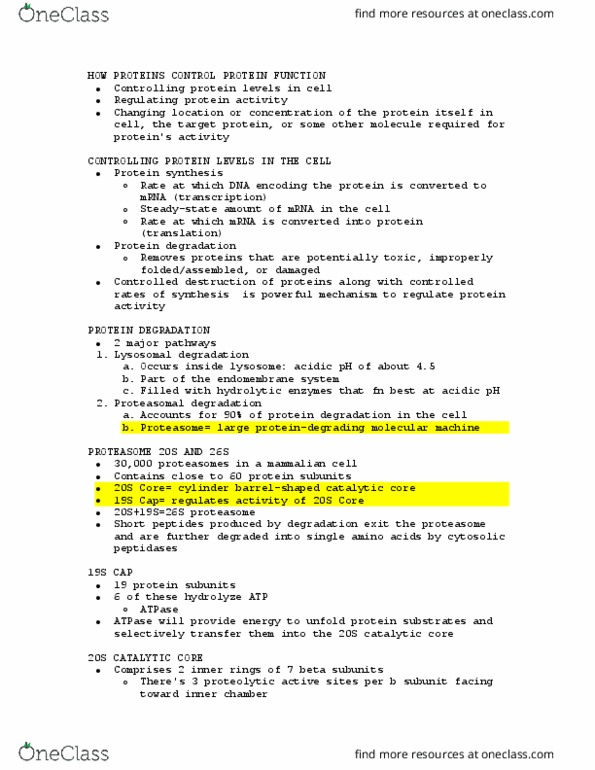 BIOL 302 Lecture Notes - Lecture 3: Nuclear Transport, Tubulin, Cytosine thumbnail