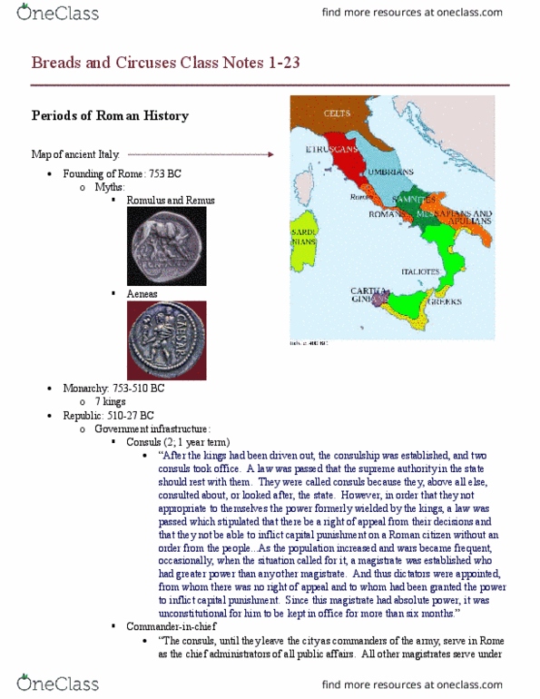 CLAS 1140 Lecture Notes - Lecture 2: Odoacer, Roman Citizenship thumbnail