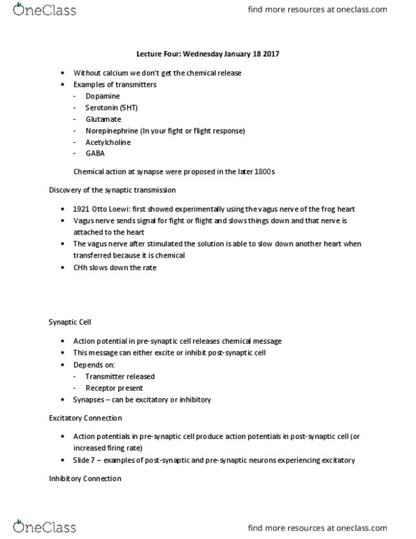 BIOL 1F25 Lecture Notes - Lecture 4: Anatomical Terms Of Location, Stretch Reflex, Neuron thumbnail