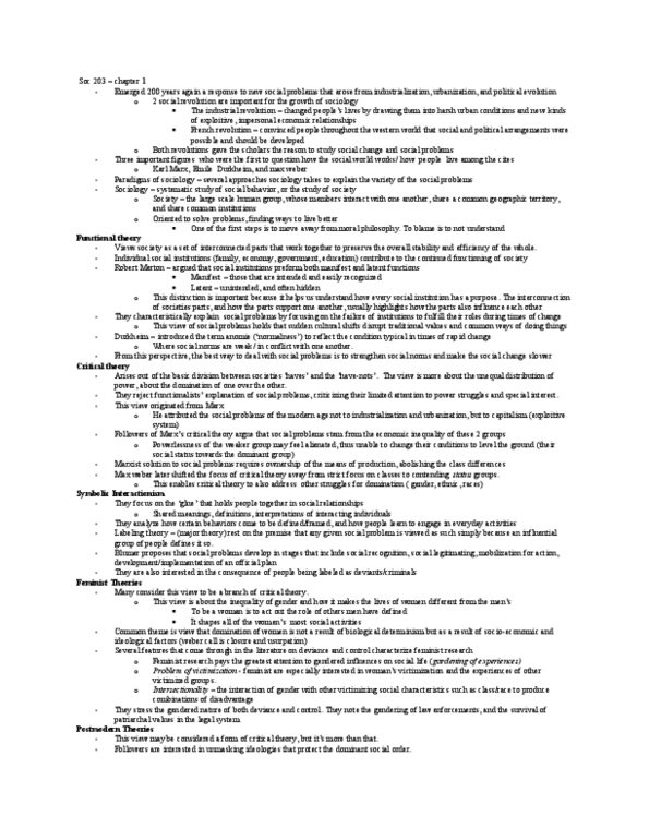 SOC103H1 Chapter Notes - Chapter 1: Dominant Ideology, Social Actions, Industrial Revolution thumbnail