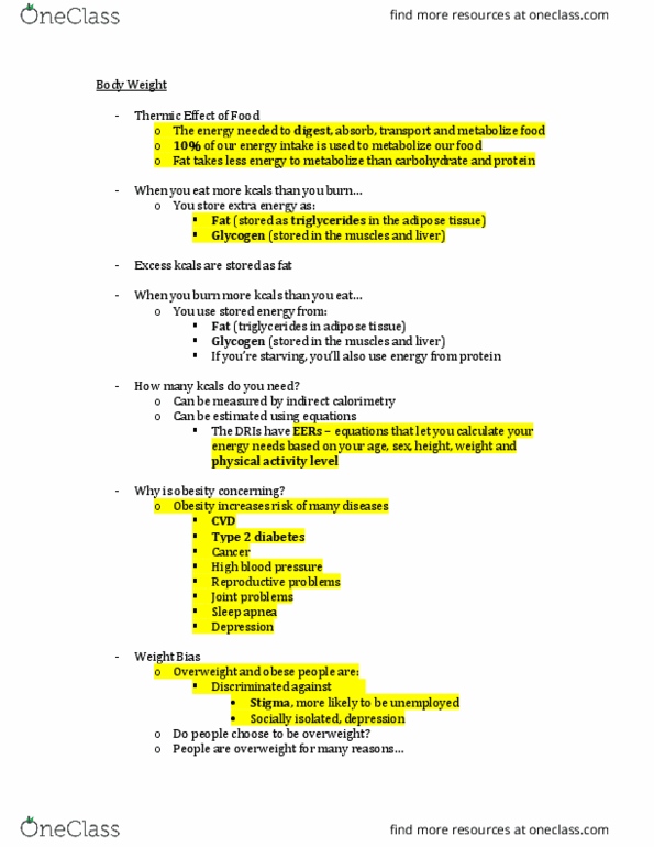 NUTR 1010 Lecture Notes - Lecture 17: Serving Size, Abdominal Obesity, The Set (Film) thumbnail