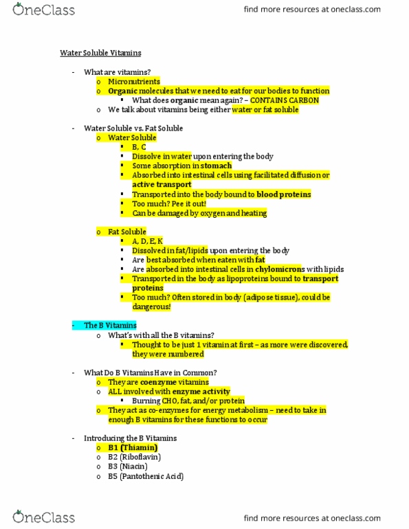NUTR 1010 Lecture Notes - Lecture 18: Oxidative Stress, Citrus, Collagen thumbnail