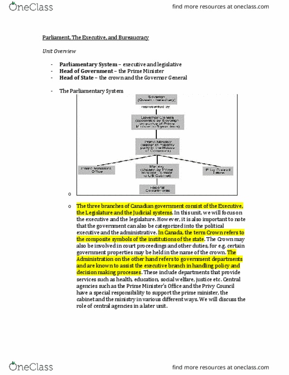 POLS 1400 Lecture Notes - Lecture 2: Open Government, Petro-Canada, Spoils System thumbnail