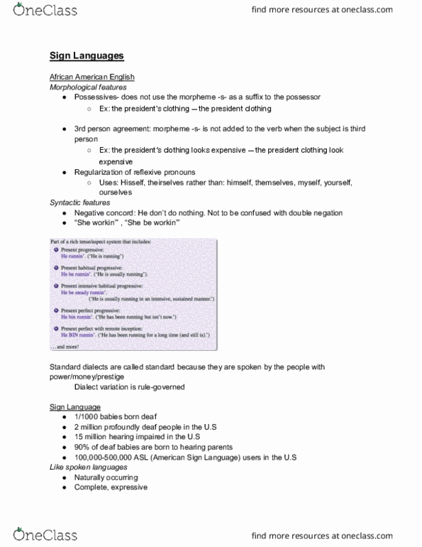 LING 200 Lecture Notes - Lecture 10: Eye Contact, Reduplication, Fingerspelling thumbnail