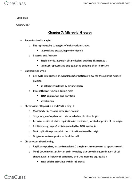 MCB 3020 Lecture Notes - Lecture 16: Peptidoglycan, Minc, Mine thumbnail