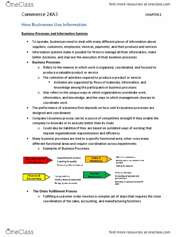 COMMERCE 2KA3 Lecture Notes - Lecture 2: Customer Retention, Extranet, Intranet thumbnail