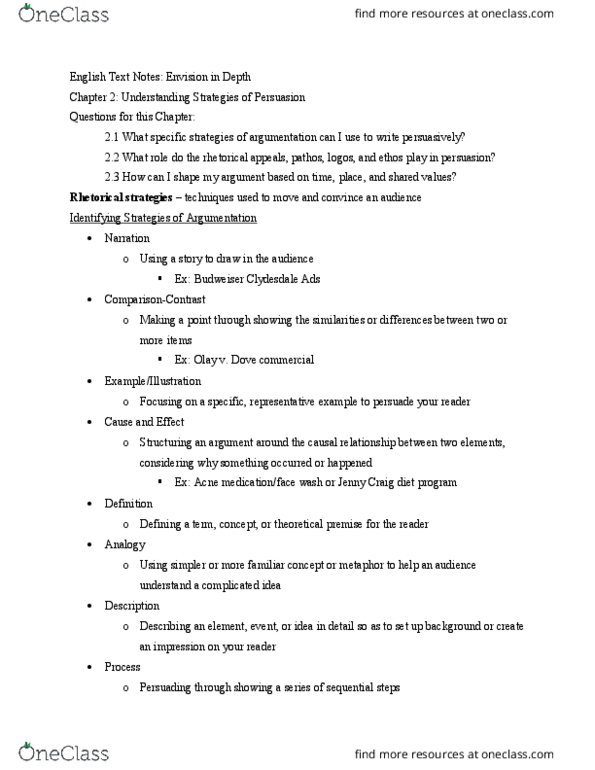 ENGL-1030 Chapter Notes - Chapter 2: Hasty Generalization, Correlation Does Not Imply Causation, Circular Reasoning thumbnail