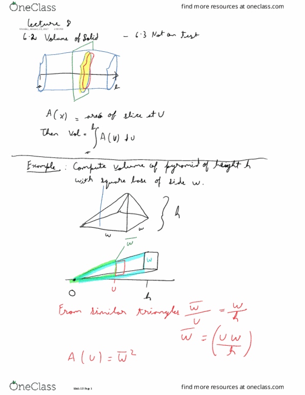 MATH 125 Lecture 8: Section 6.2 thumbnail