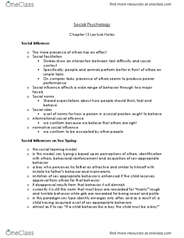 Psychology 1000 Chapter Notes - Chapter 13: Sanford And Son, Intentionality, Out-Group Homogeneity thumbnail