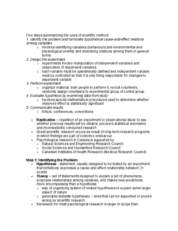 PSYC 3F40 Lecture Notes - Descriptive Statistics, Central Tendency, Scatter Plot thumbnail