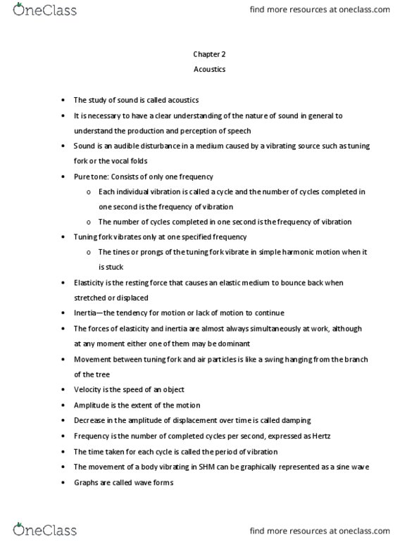 CSD-2464 Chapter Notes - Chapter 2: Sine Wave, Abscissa And Ordinate, Tuning Fork thumbnail