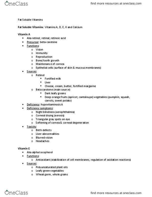 NTDT200 Lecture Notes - Lecture 16: Calcitriol, Cholecalciferol, Blood Pressure thumbnail
